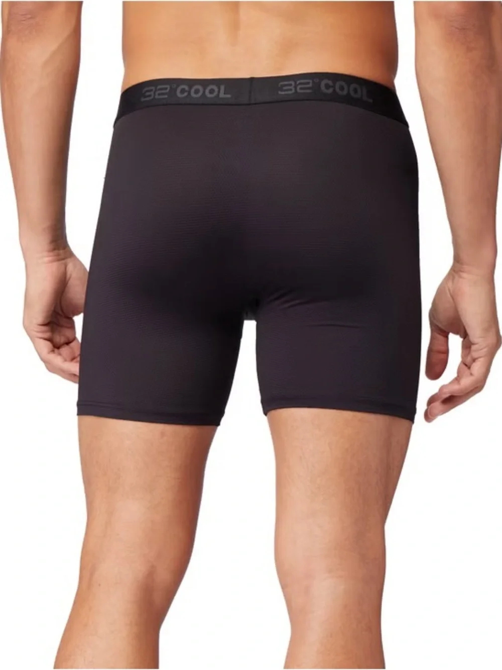 32 Degrees Men's Comfort Mesh Boxer Brief, Black, Large, 6 pack - NWT